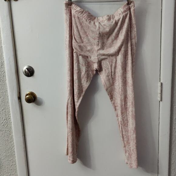 Lucky Brand Paisley Pink Pajama Set XL Soft Comfy Cozycore Loungewear Casual - Picture 4 of 7